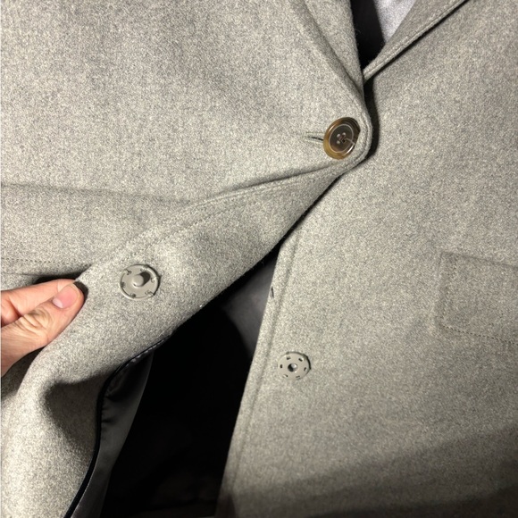 J.Crew Melton Wool Boyfriend Overcoat Women’s Size 10P - Picture 4 of 7